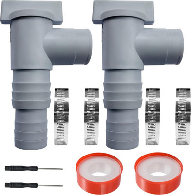 Swimming Pool Maintenance with 32-38mm Hose Connector, Double Split ...