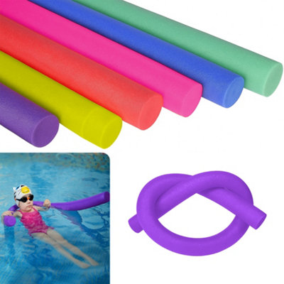 Swimming Pool Noodle Flexible Foam Float Stick (Purple- Pack of 1)