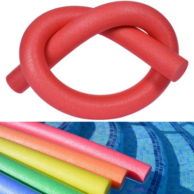 Swimming Pool Noodle Flexible Foam Float Stick (Red- Pack of 1)