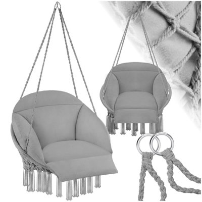 Swing Chair Samira - thick seat cushion, stable ropes for hanging ...