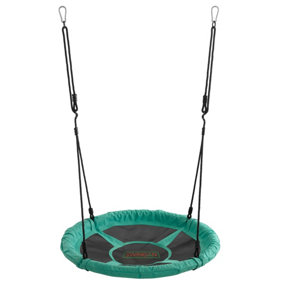 Swingan - 37.5" Super Fun Nest Swing with Adjustable Ropes - Green
