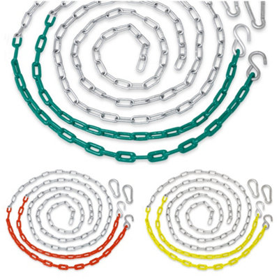Swingan - Vinyl Coated Chain for Swing - Set of 2 - Yellow at B&Q