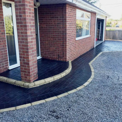Swiss Seal Imprinted Concrete Colour Tinted Sealer Renovator Charcoal Black Gloss Concrete Paint With Anti-Slip 5 x 5L (25 Litres)