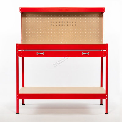 Switzer Garage Steel Storage Tool Workbench Workshop DIY Table W ...