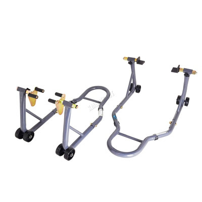 Motorcycle stands front on sale and rear