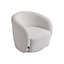 Swivel Accent Chair Armchair Round Barrel Chairs in Performance for Living Room Bedroom Upholstered Single Sofa