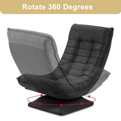 Swivel Armchair Chair, 5-Fold Adjustable Lazy High Lounge Chair ...