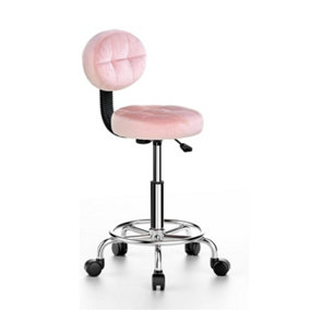 Swivel Home Office Chair with Backrest-Pink