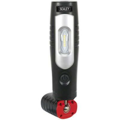Swivel Inspection Light - 7 SMD LED & 3W SMD LED - Rechargeable - Black
