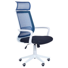 Swivel Office Chair Blue LEADER