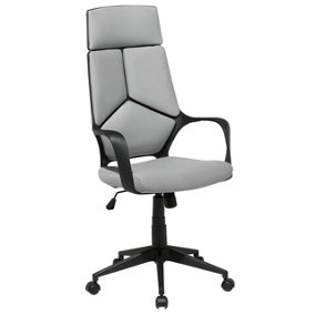 Swivel Office Chair Grey and Black DELIGHT
