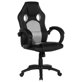 Swivel Office Chair Grey FIGHTER