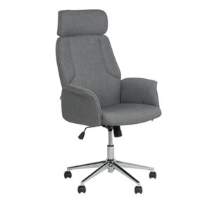 Swivel Office Chair Grey PILOT