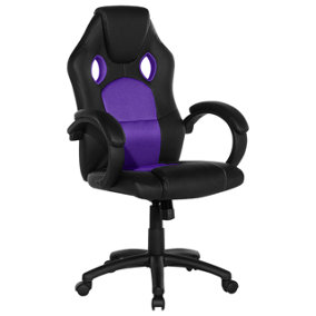 Swivel Office Chair Purple FIGHTER