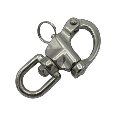 Swivel Snap Shackle Stainless Steel 120MM (Hook Karabiner Quick Release Marine)