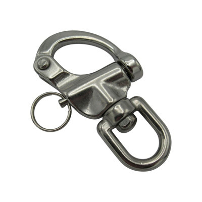 Swivel Snap Shackle Stainless Steel 120MM (Hook Karabiner Quick Release Marine)