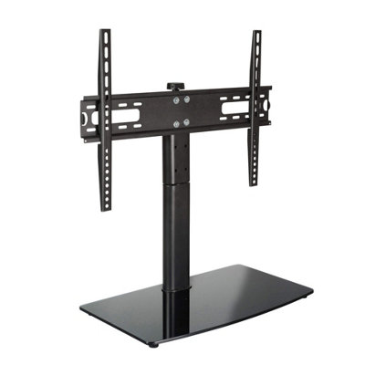 Swivel TV Table Stand for TVs up to 70", Max VESA 600x400, Glass Base