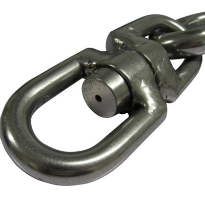 Snap Hook Stainless Steel Double Eye Swivel Rings For Dog Leads, Boat Ropes, Anti-Tangle Hooks Stainless Steel Swivel Rings - Foto 13