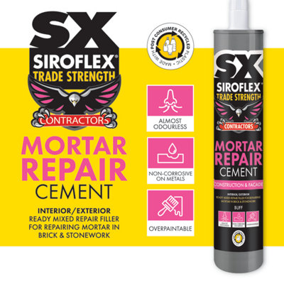 SX Siroflex Mortar Repair Cement Buff - 2 x 300ml - Ideal Cement ...