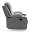 SYDNEY 1 SEATER FABRIC MANUAL RECLINER CHAIR GREY