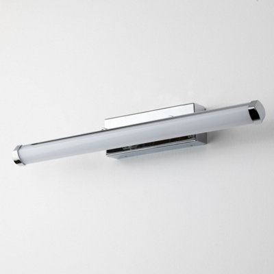 Sydney Bathroom Mirror Cabinet IP44 Wall Light Polished Chrome Silver 5W Integrated LED Adjustable Frosted Diffuser