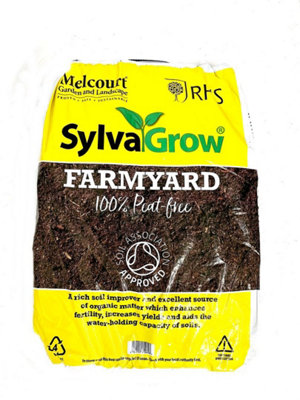 Sylavagrow Farmyard Manure Garden Compost RHS Endorsed  Soil Improver Mulch