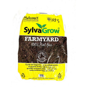 Sylavagrow Farmyard Manure Garden Compost RHS Endorsed  Soil Improver Mulch