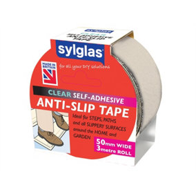 Sylglas 8620042 Anti-Slip Tape 50mm x 3m Clear SYLASTCL