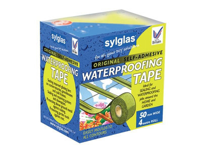 Sylglas Original Waterproofing Tape 50mm x 4M - Heavy Duty Sealant for Home and Garden