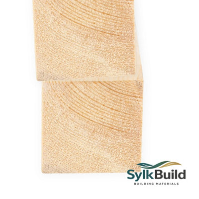 Sylkbuild 2x2 Inch Planed Timber (L)900mm (W)44 (H)44mm Pack of 2