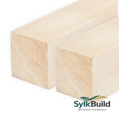 Sylkbuild 2x2 Inch Planed Timber (L)900mm (W)44 (H)44mm Pack of 2