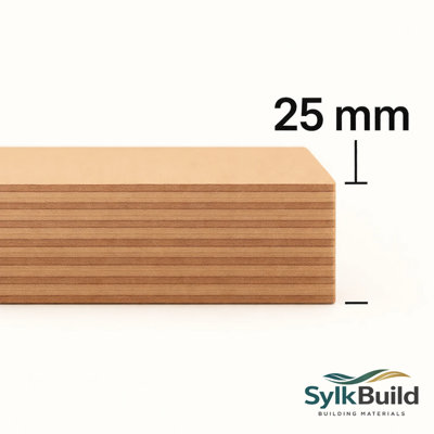Sylkbuild Marine Plywood 25mm - 1220mm x 610mm (4ft x 2ft) - Single Board