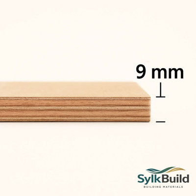 Sylkbuild Marine Plywood 9mm - 1220mm x 915mm (4ft x 3ft) - Single Board