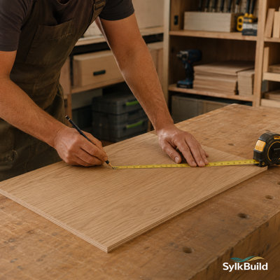 Sylkbuild Oak Faced Plywood 6mm - 1220mm x 915mm (4ft x 3ft) - Pack of 2