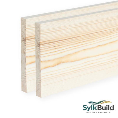 Sylkbuild Planed Timber 7x1 Inch (finished size 169x21mm) 1.2m Pack of 2