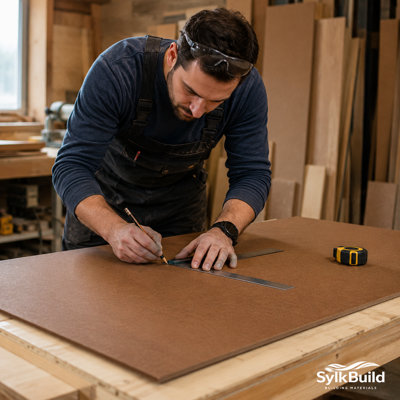 Sylkbuild Standard Hardboard 3.2mm - 1000mm x 500mm (3.28ft x 1.64ft) - Pack of 2