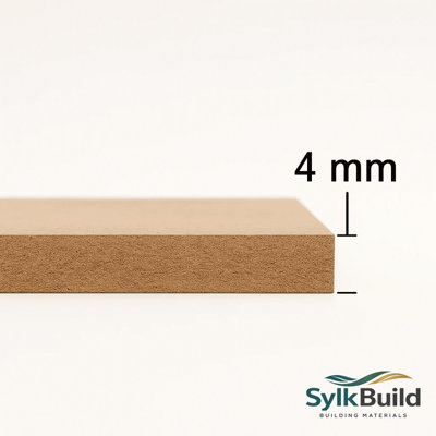 Sylkbuild Standard MDF Board 4mm - 2000mm x 400mm (6.56ft x 1.31ft ...