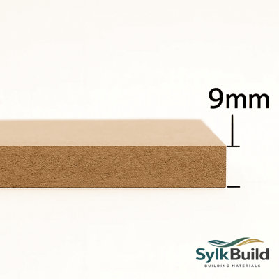 Sylkbuild Standard MDF Board 9mm - 500mm x 500mm (1.64ft x 1.64ft ...