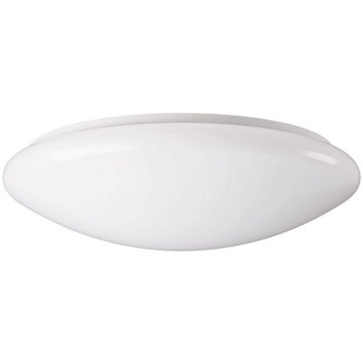 Sylvania Start Surface Ceiling & Wall Light Integrated LED Dualtone Warm & Neutral White Splashproof IP44 12W LED Light - Medium