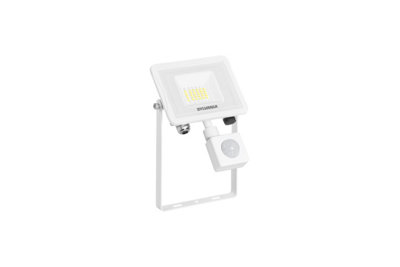 Sylvania SylFlood 18W IP65 White Outdoor LED Floodlight with Motion Sensor