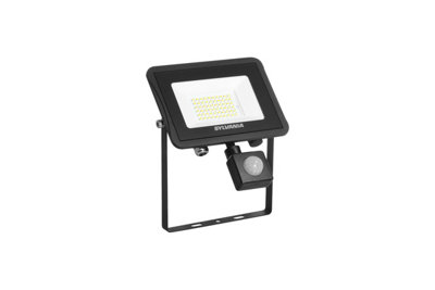 Sylvania SylFlood 43W IP65 Black Outdoor LED Floodlight with Motion Sensor