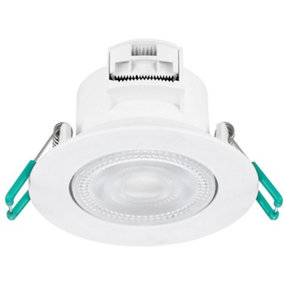 Sylvania SylSpot Neutral White IP44 rated 5W Recessed LED Spotlight - 3 Pack