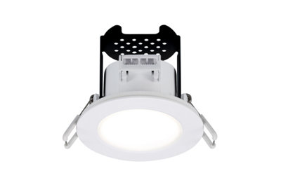 Sylvania SylSpot Neutral White, Warm White & Candlelight IP65 rated 7W Recessed LED Spotlight - Twin Pack