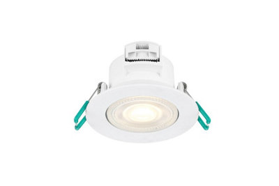 Sylvania SylSpot Warm White IP44 rated 5W Recessed LED Spotlight - 3 Pack