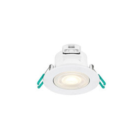 Sylvania SylSpot Warm White IP44 rated 5W Recessed LED Spotlight - 3 Pack