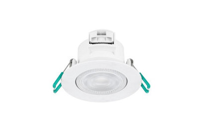 Sylvania SylSpot Warm White IP44 rated 5W Recessed LED Spotlight - 3 Pack