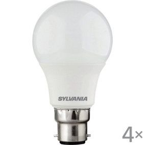 Sylvania ToLEDo Ball Warm White B22 8W LED Bulb - 4 Pack