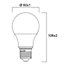 Sylvania ToLEDo Ball Warm White E27 8W LED Bulb - 4 Pack