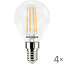 Sylvania ToLEDo Clear Retro Ball Warm White E14 4.5W LED Bulb - 4 Pack
