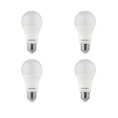 Sylvania ToLEDo GLS Warm White E27 13W LED Bulb - 4 Pack